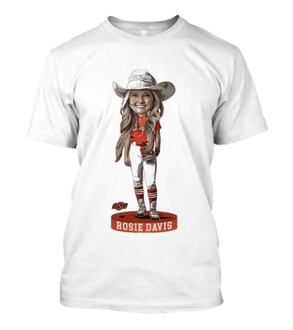 Rosie Davis Oklahoma State Softball Player Caricature OSU Team Spirit T-Shirt