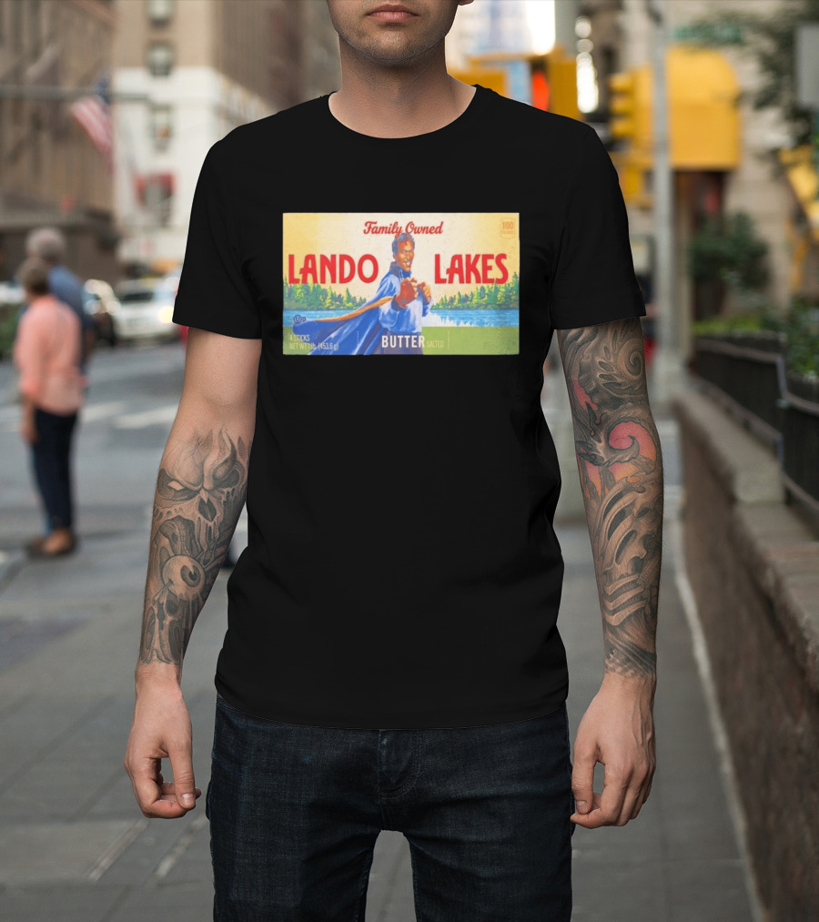 Family Owned Lando Lakes Butter Star Wars Mashup T-Shirt