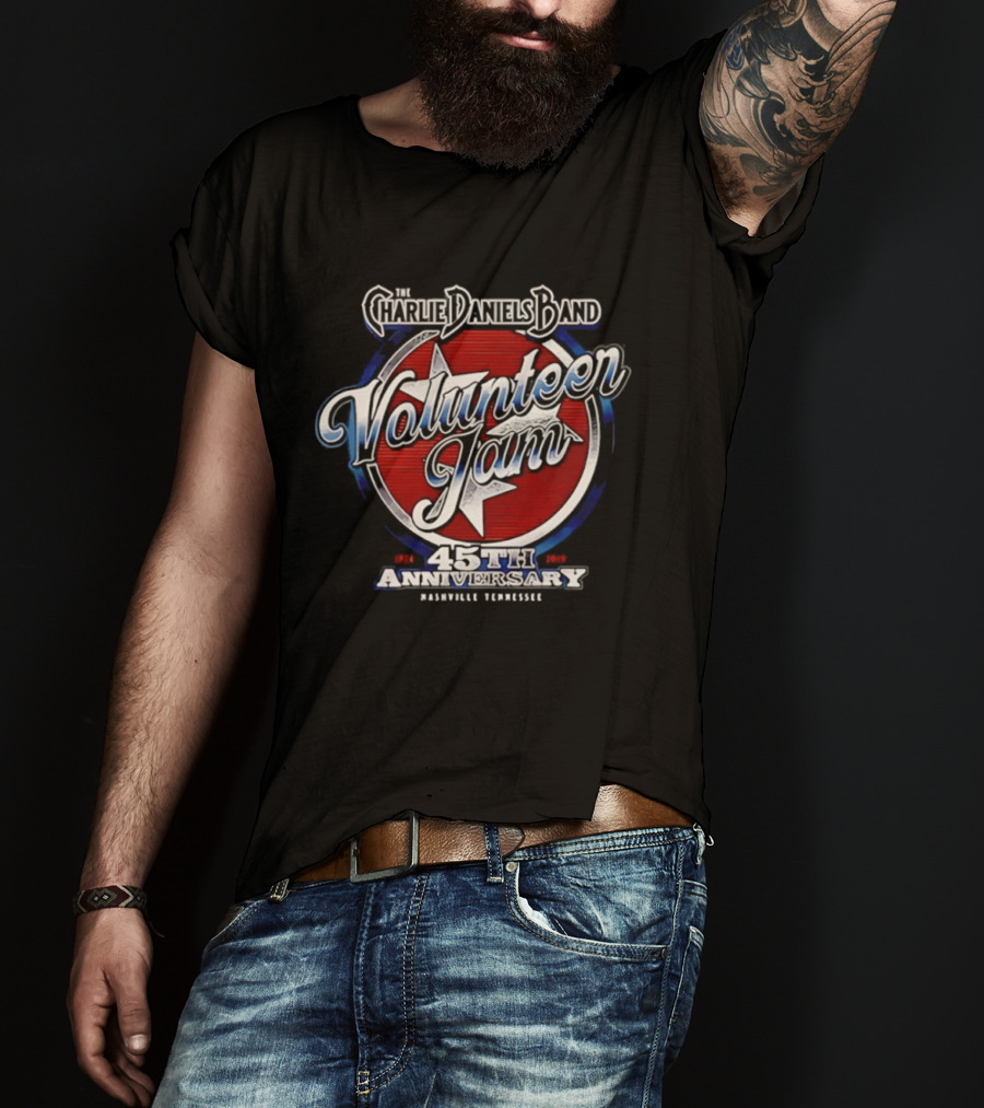 Charlie Daniels Band Volunteer Jam 45th Anniversary Nashville Tennessee Star T-Shirt