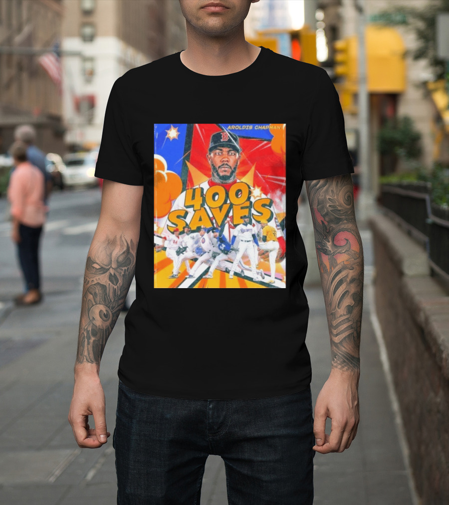 Aroldis Chapman MLB 400 Saves Record Pitcher Highlights T-Shirt
