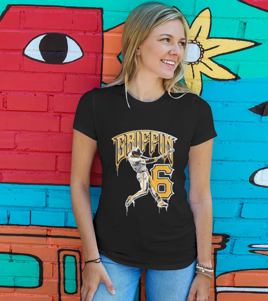 Konnor Griffin 6 Batting Baseball Pittsburgh Pirates T-Shirt