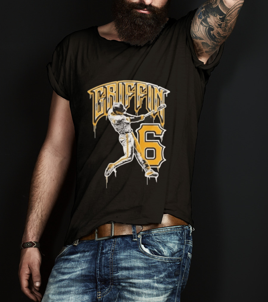 Konnor Griffin 6 Batting Baseball Pittsburgh Pirates T-Shirt