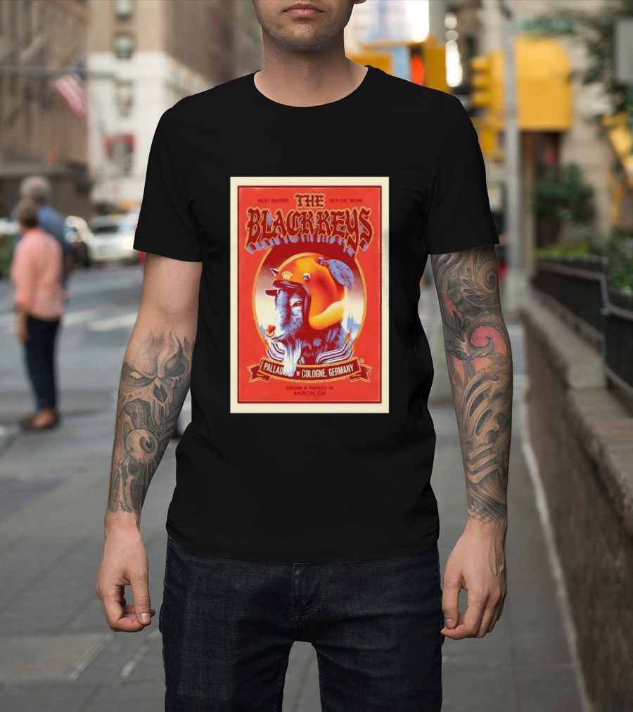 The Black Keys Palladium In Cologne Germany Concert September 6 2026 Akron OH T-Shirt