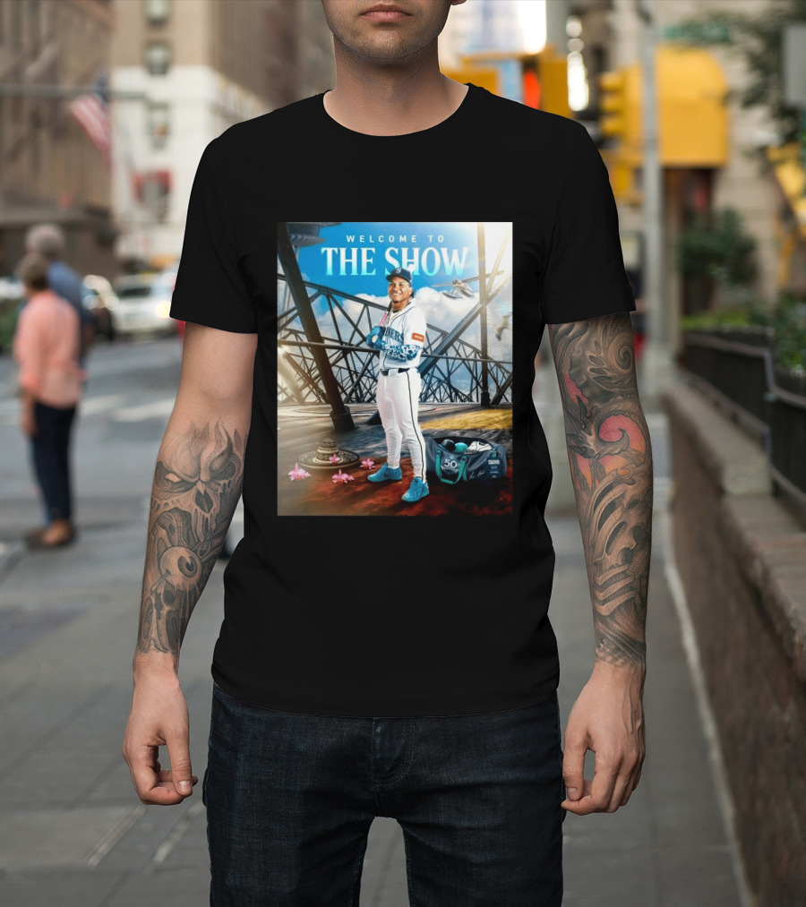 Welcome To The Show Michael Arroyo Mariners 50th Anniversary Baseball T-Shirt