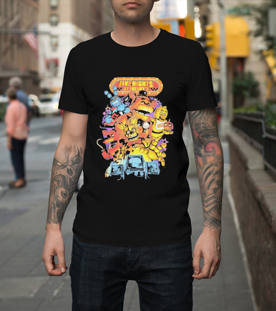 Five Nights At Freddy's Horror Nights 2023 Animatronic Characters T-Shirt