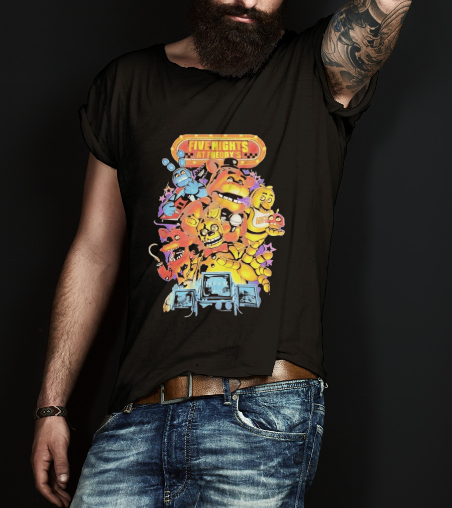 Five Nights At Freddy's Horror Nights 2023 Animatronic Characters T-Shirt