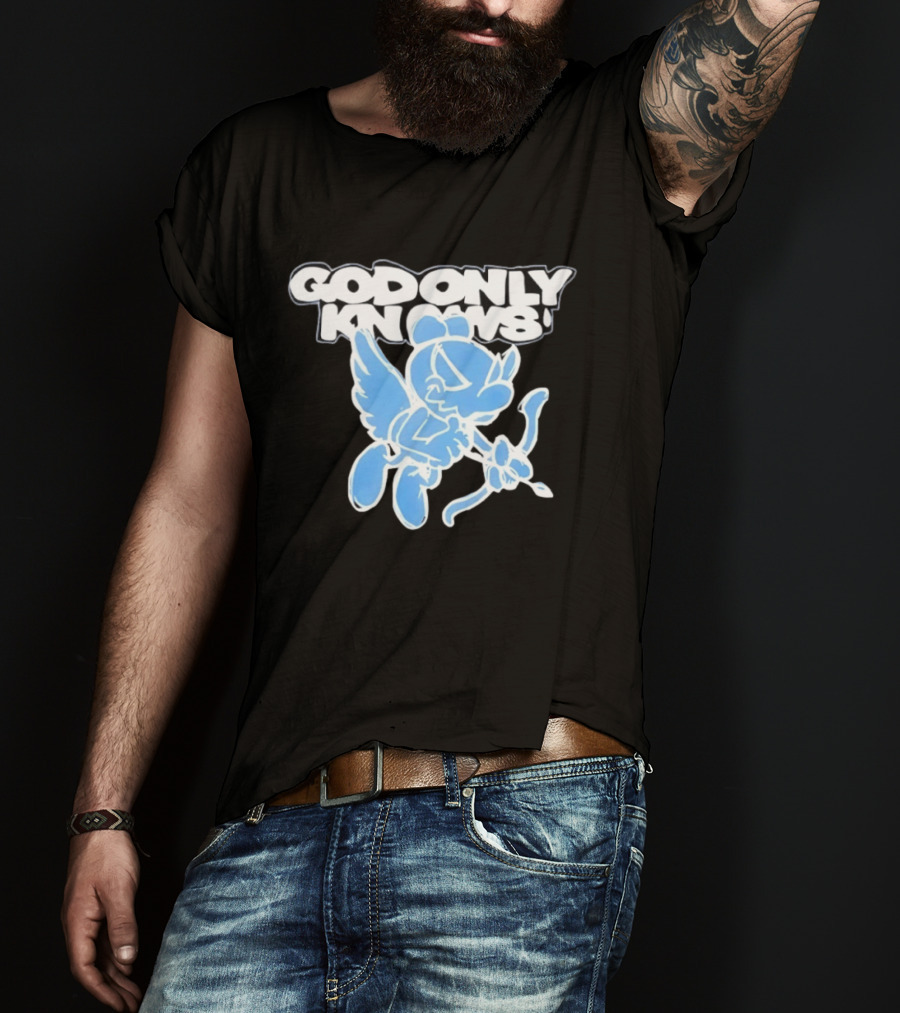 God Only Knows Blue Cupid Angel Streetwear T-Shirt