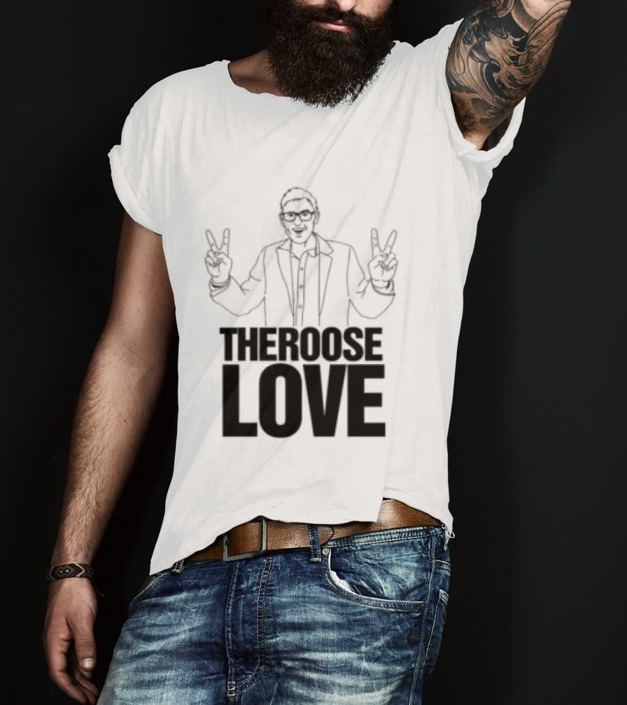 Choose Love Store Louis Theroux Choose Love Peace Sign Gesture T-Shirt