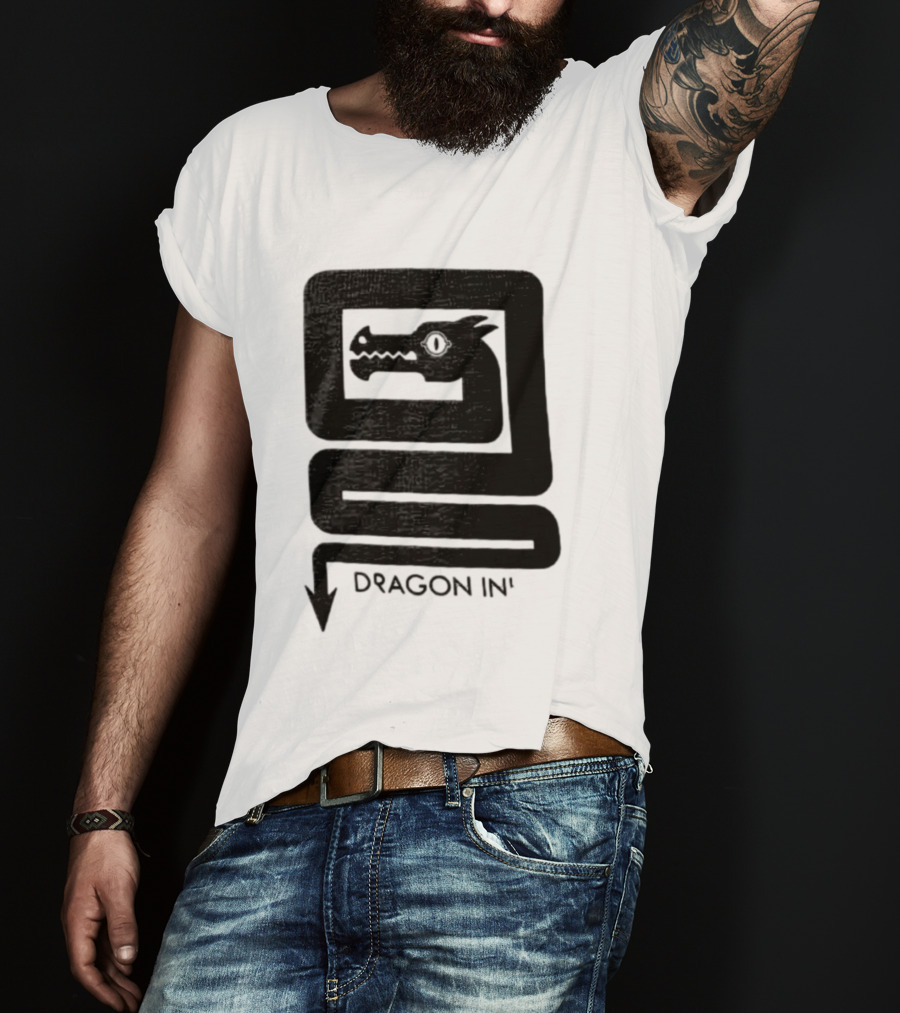 Dragon Ink Snake Head Mythical Creature T-Shirt