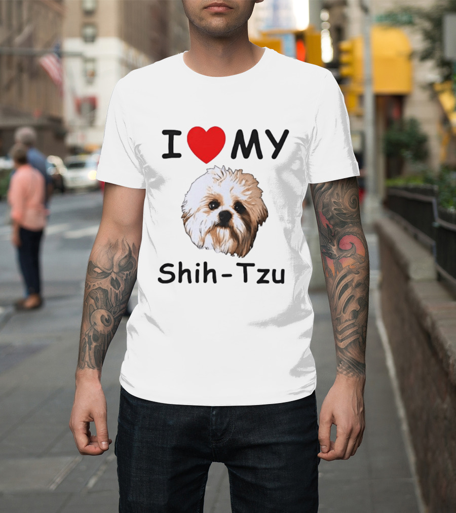 I Love My Shih Tzu Dog T-Shirt