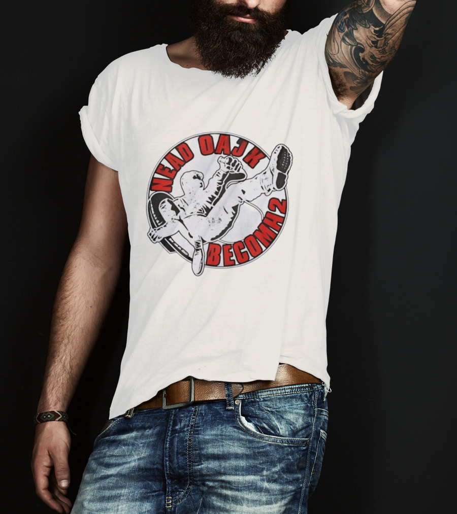 Nead Oajk Becomh2 Fighter Kick Circle T-Shirt