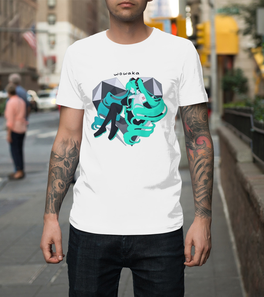 Wowaka 01 Hatsune Miku Heart Vocaloid Anime T-Shirt