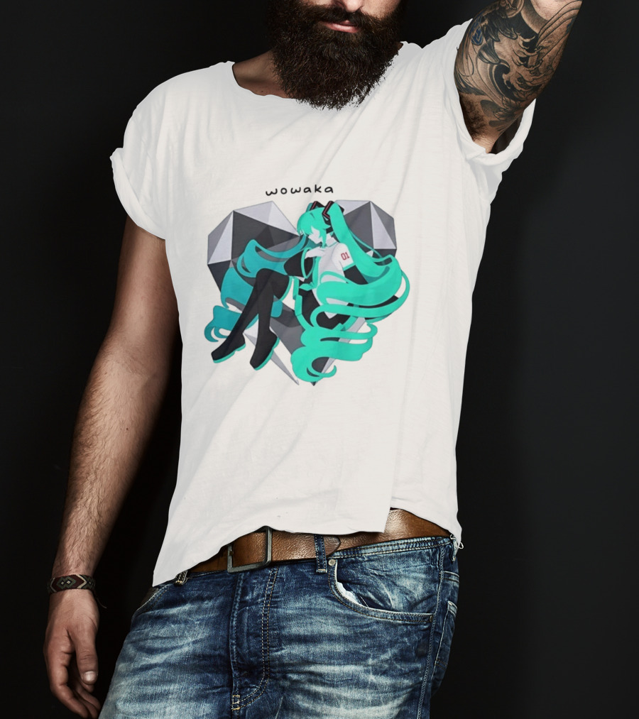 Wowaka 01 Hatsune Miku Heart Vocaloid Anime T-Shirt