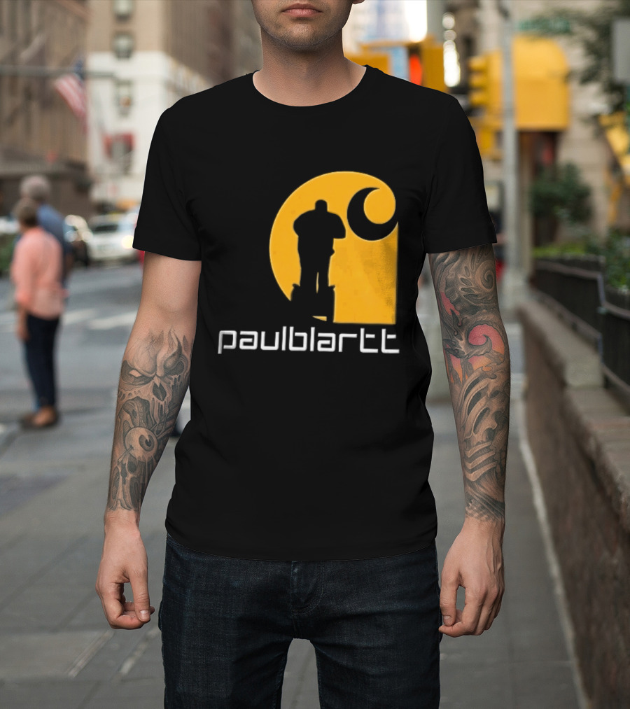 Paulblartt Security Guard Segway Yellow Swirl T-Shirt