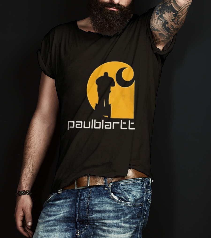 Paulblartt Security Guard Segway Yellow Swirl T-Shirt