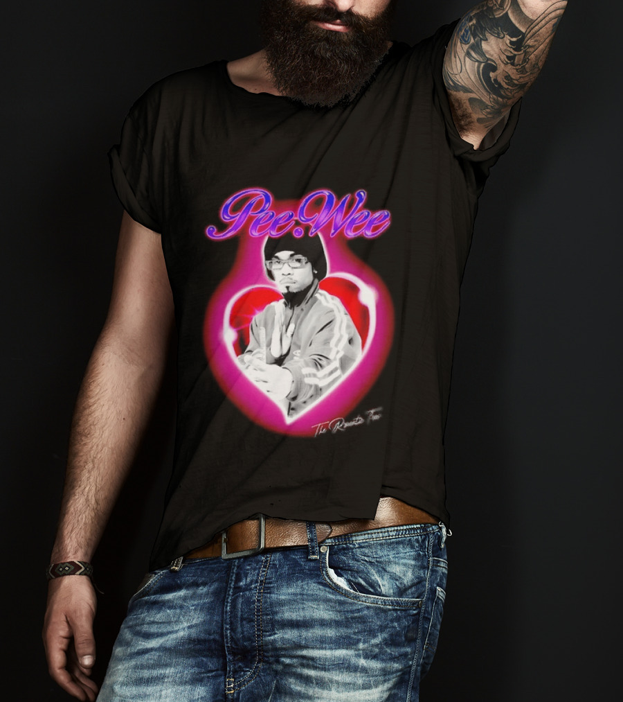 Pee Wee The Romantic Tour Heart Iconic Rap Hip Hop Artist T-Shirt