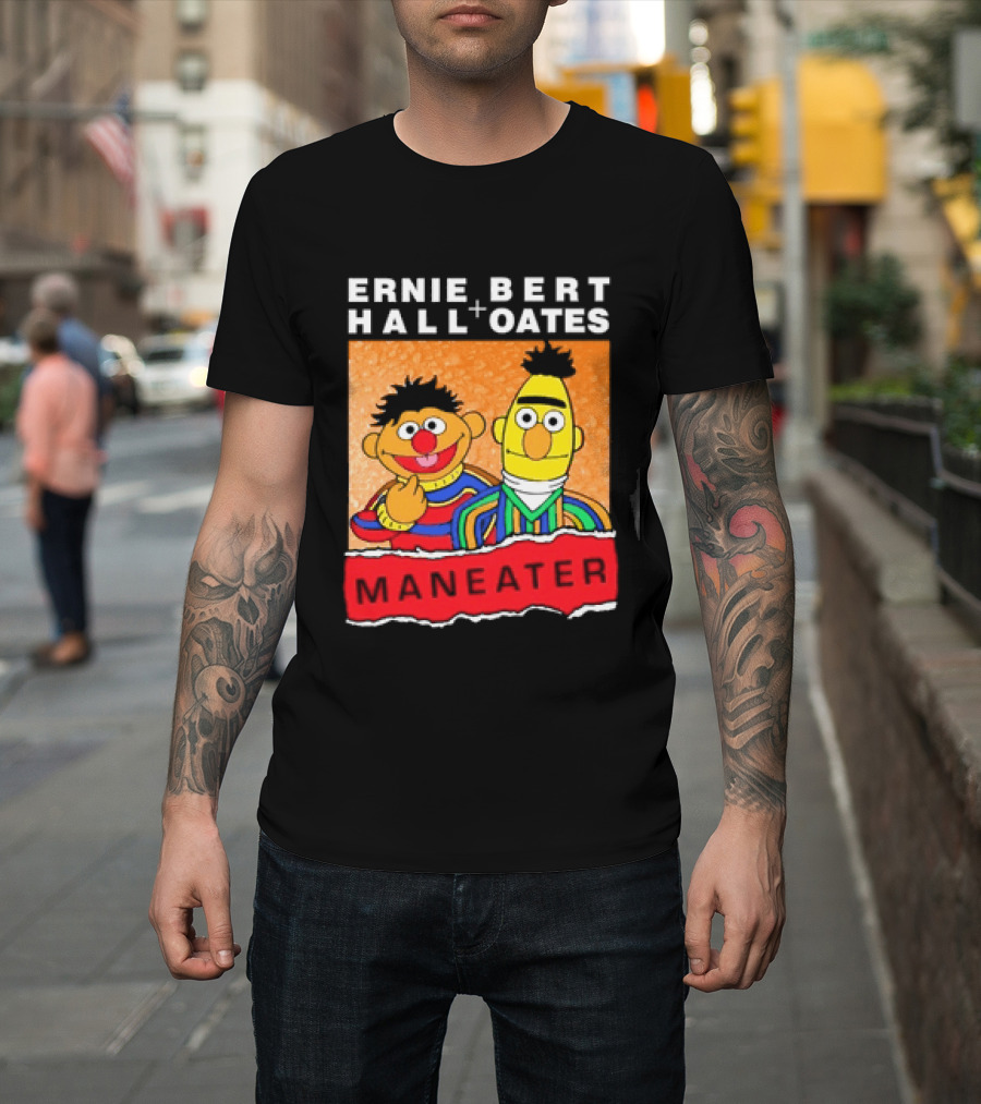 Ernie Bert Hall Oates Maneater Muppets T-Shirt