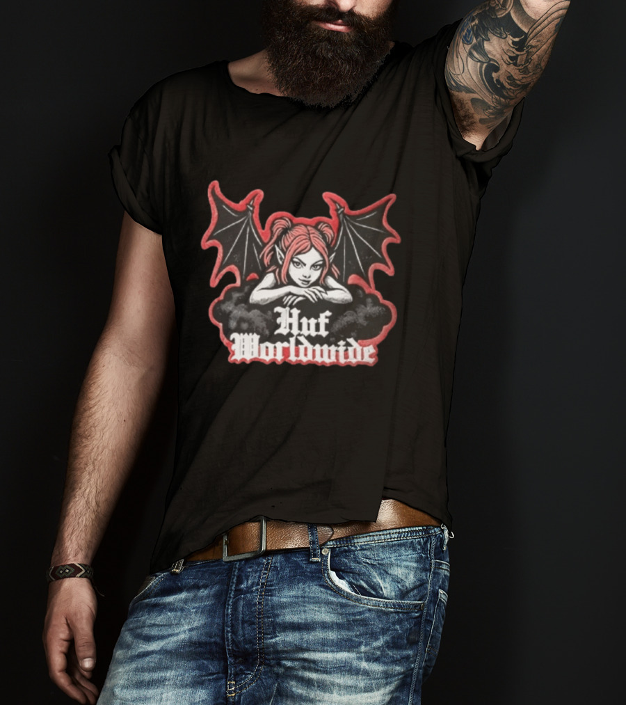 Huf Worldwide Succubus Girl Gothic Fantasy T-Shirt