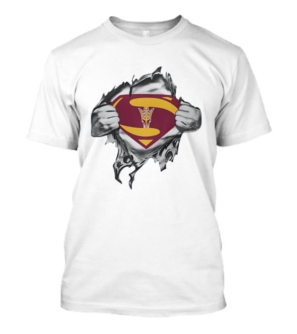 Arizona State Sun Devils Superhero Emblem ASU Fan T-Shirt