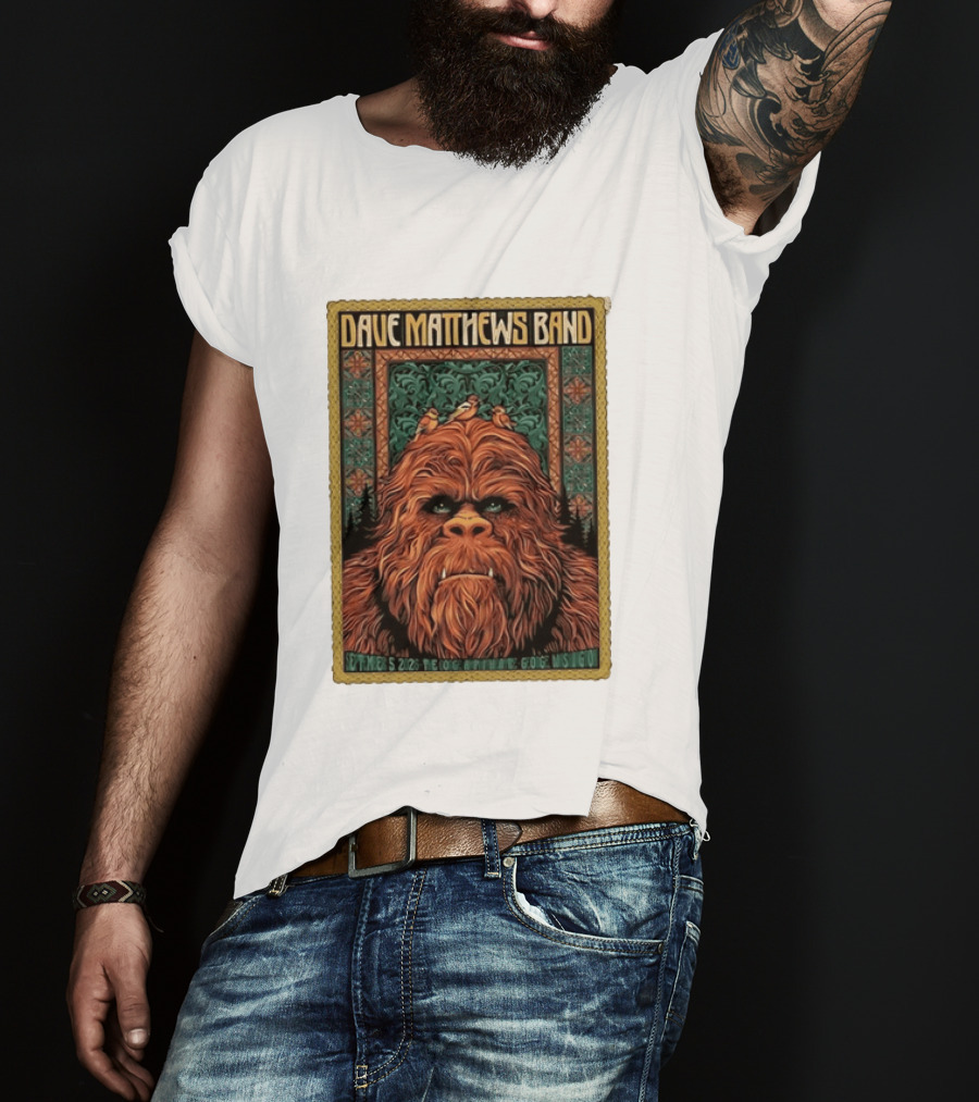 Dave Matthews Band September 5 2026 The Coca Cola Amphitheatre George WA I Go Bigfoot T-Shirt