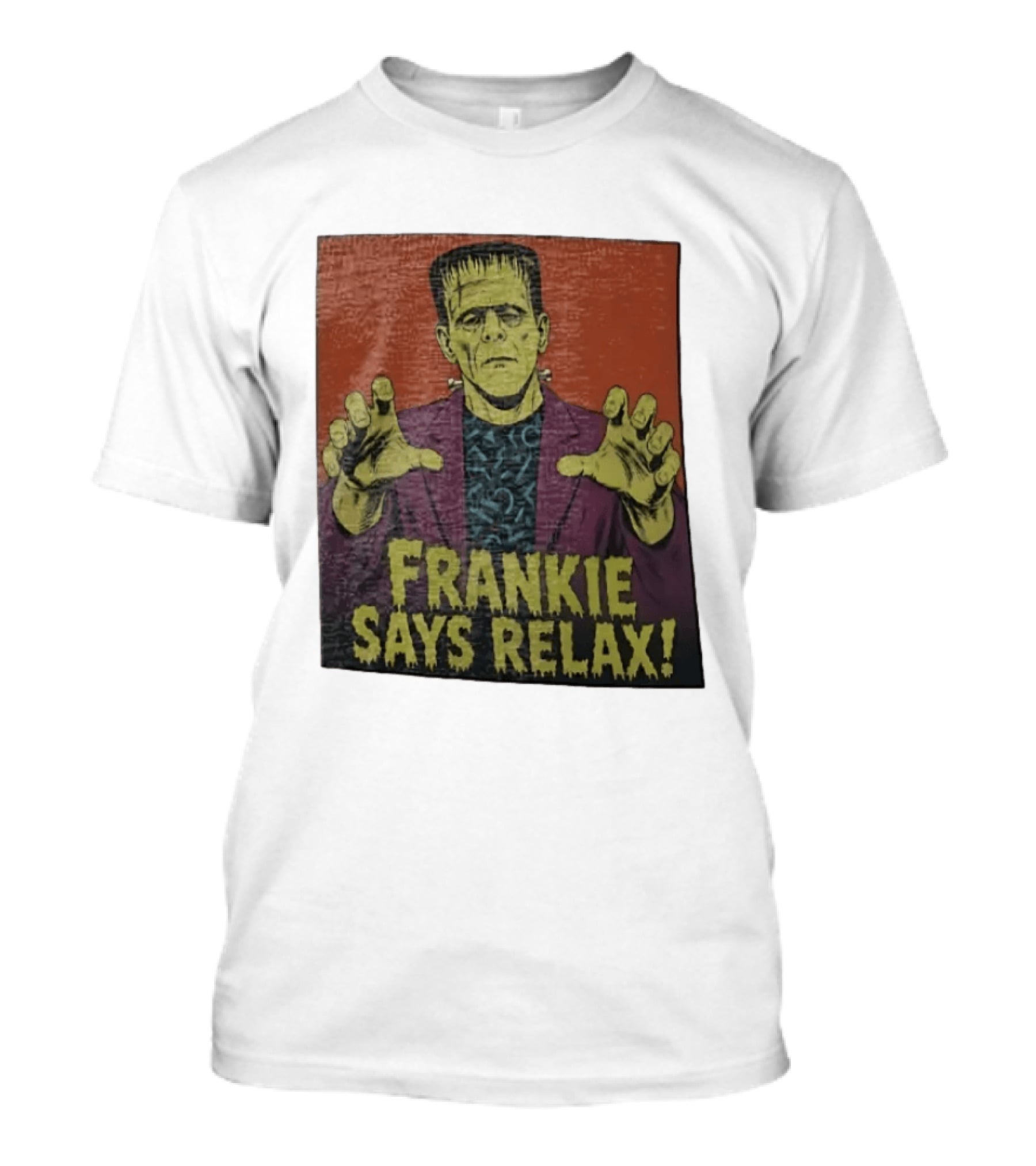 Frankenstein Frankie Says Relax Vintage Horror T-Shirt