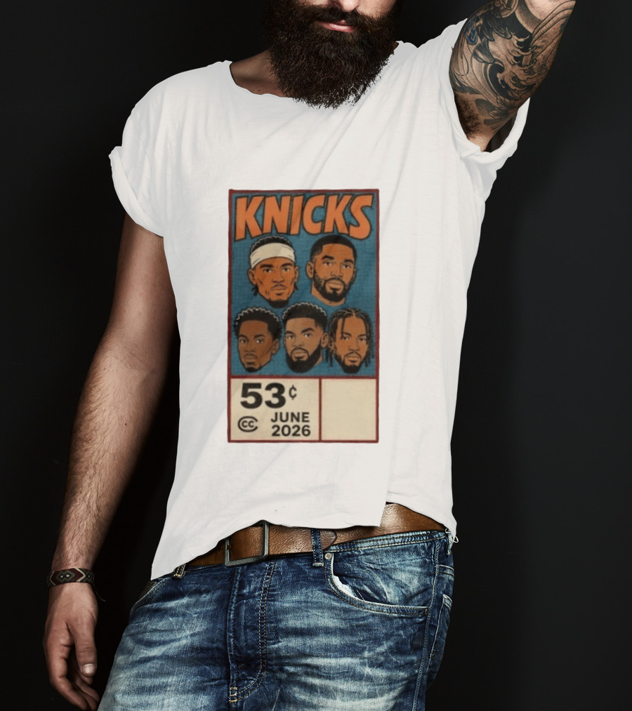 New York Knicks 53¢ Starting 5 June 2026 NBA T-Shirt