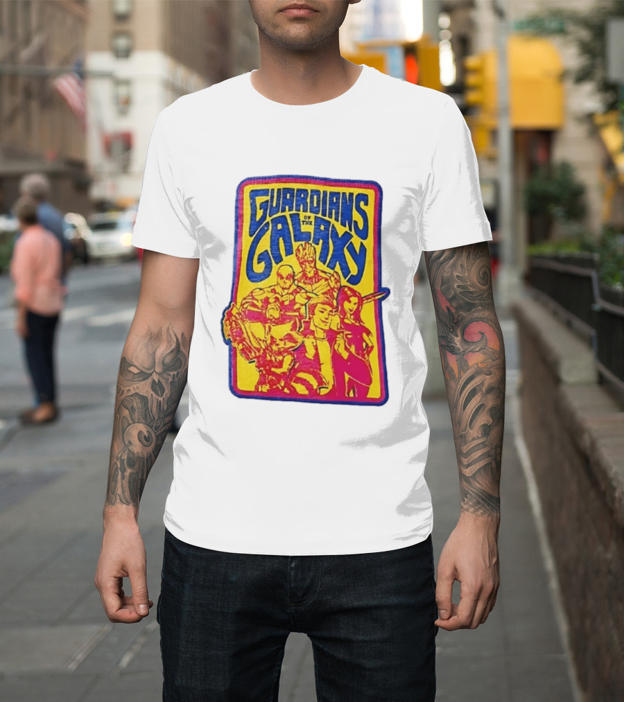 Guardians Of The Galaxy Star Lord Groot Rocket Drax Gamora Marvel T-Shirt