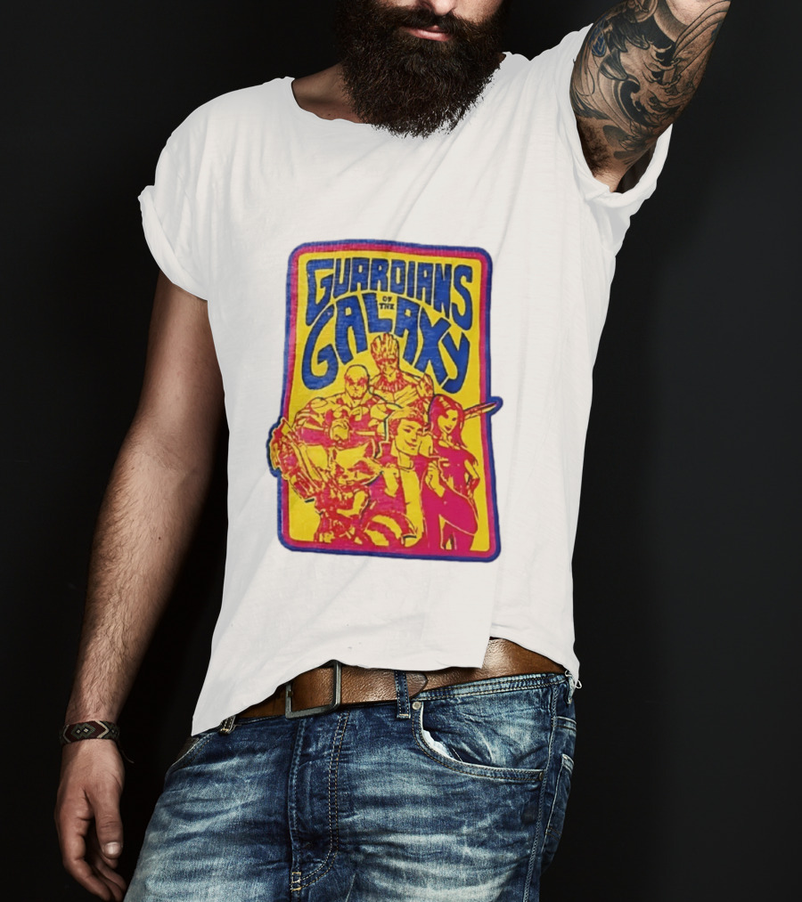 Guardians Of The Galaxy Star Lord Groot Rocket Drax Gamora Marvel T-Shirt