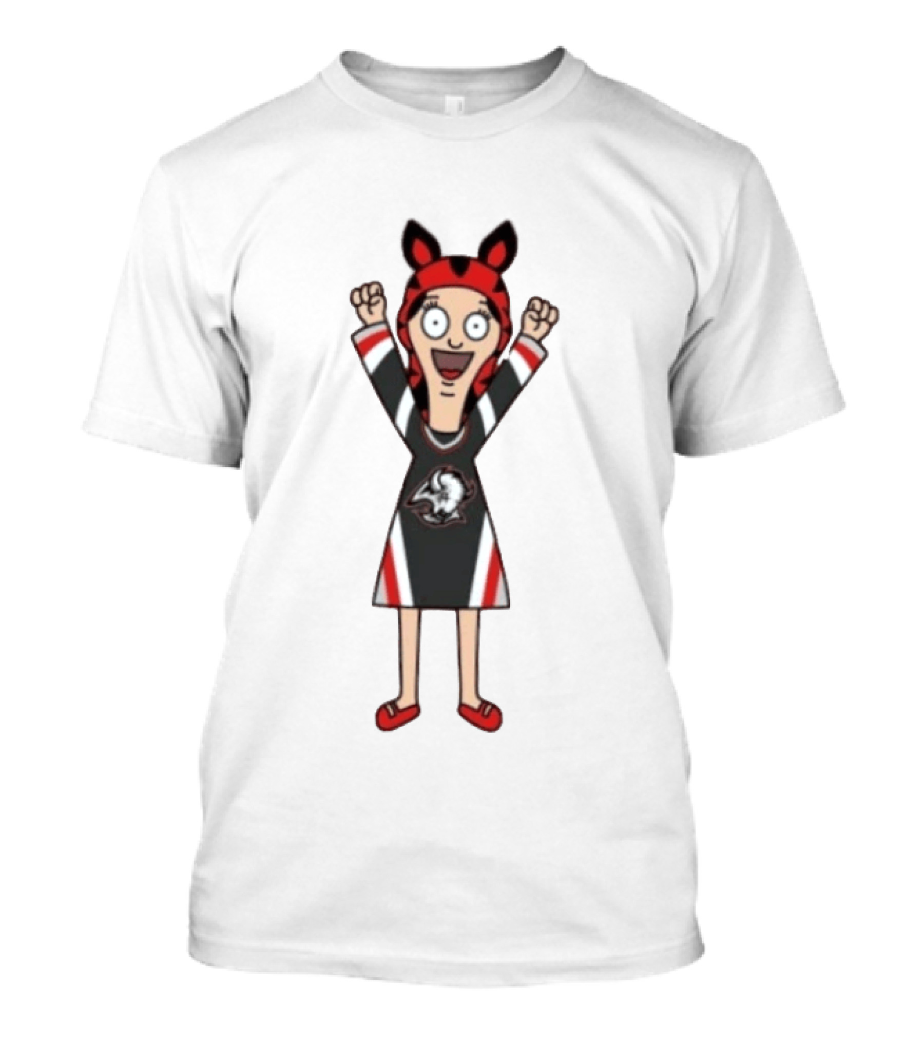 Tina Belcher Buffalo Sabres Bob's Burgers Fan Mashup T-Shirt