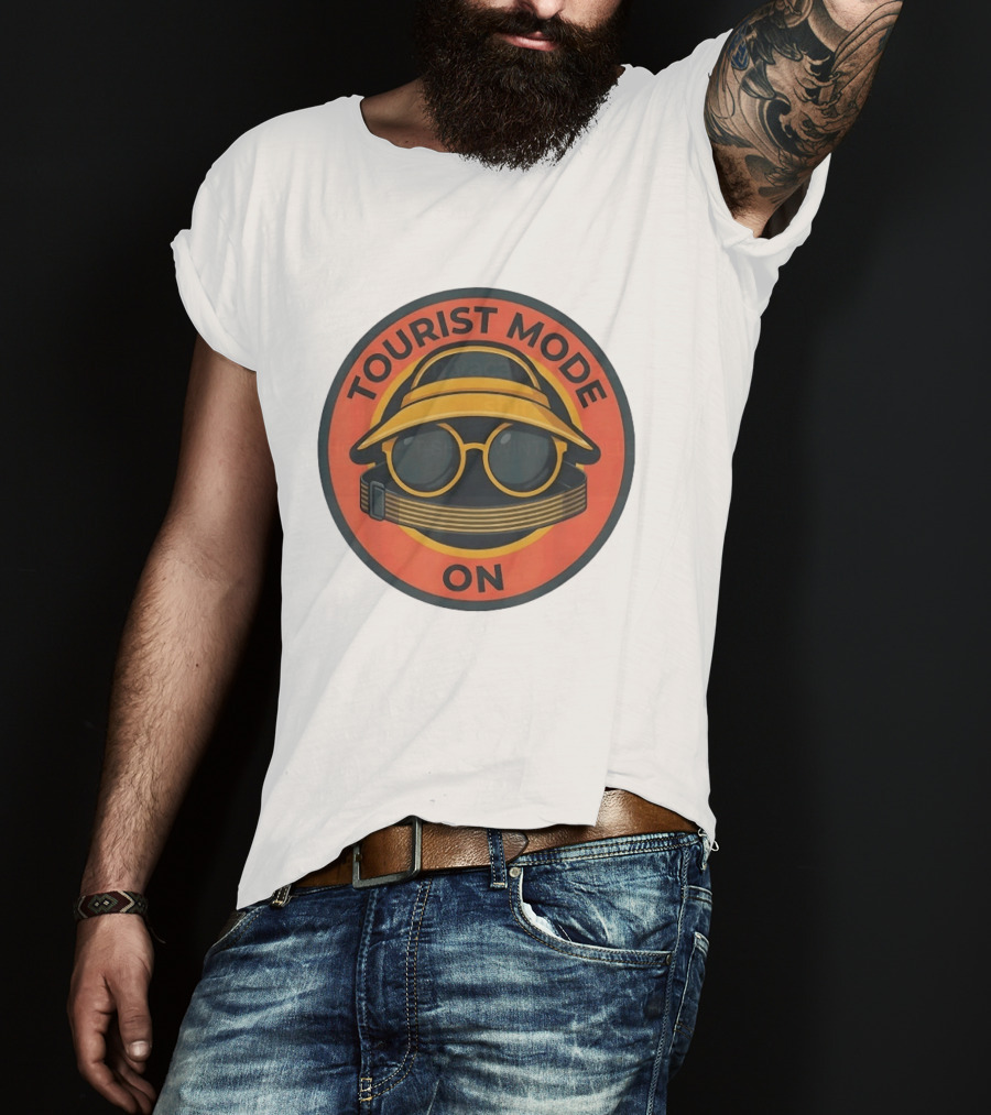 Tourist Mode On Vacation Travel Sightseeing Adventure T-Shirt