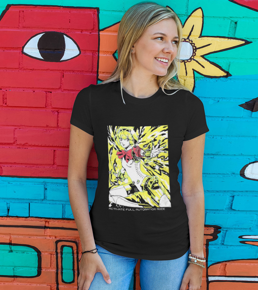 Aigis Persona 3 SEES Activate Full Automation Mode T-Shirt