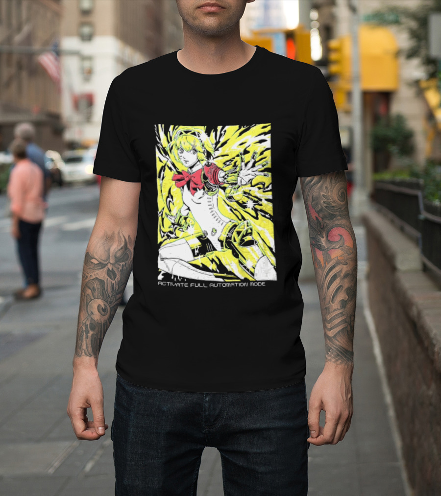 Aigis Persona 3 SEES Activate Full Automation Mode T-Shirt