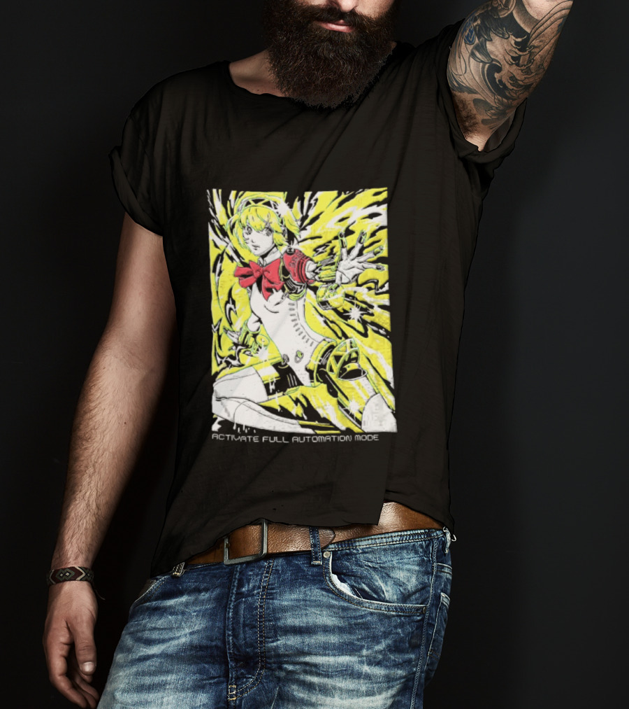 Aigis Persona 3 SEES Activate Full Automation Mode T-Shirt