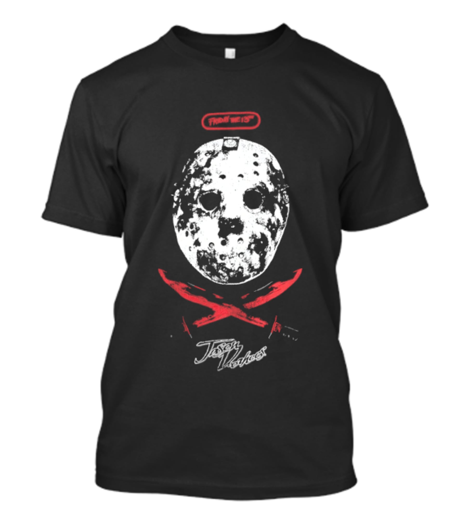 Friday The 13th Jason Voorhees Distressed Mask T-Shirt