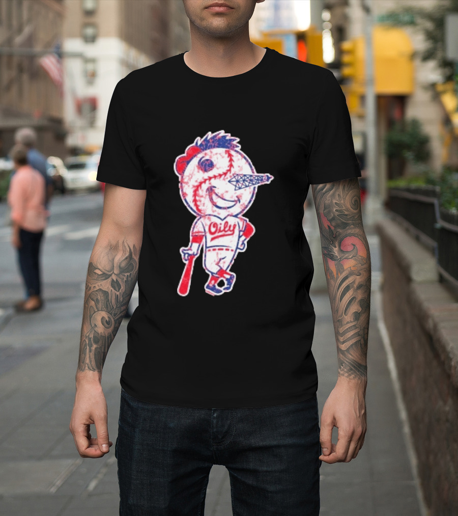 Tulsa Drillers Oily Distressed Baseball T-Shirt