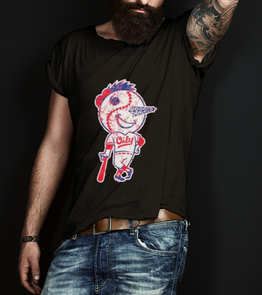 Tulsa Drillers Oily Distressed Baseball T-Shirt