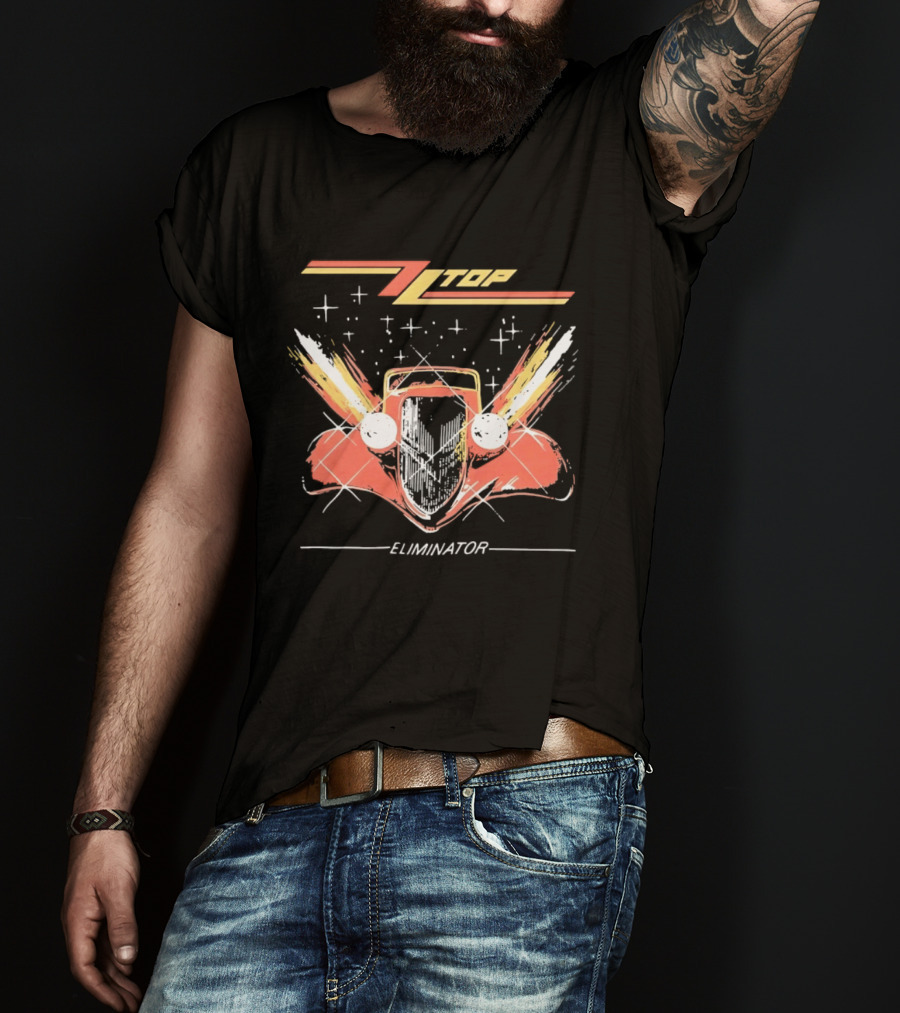 ZZ Top Eliminator Hot Rod Classic Rock Billy Gibbons T-Shirt