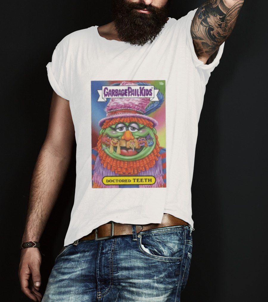 Garbage Pail Kids Doctored Teeth Muppets Mashup T-Shirt