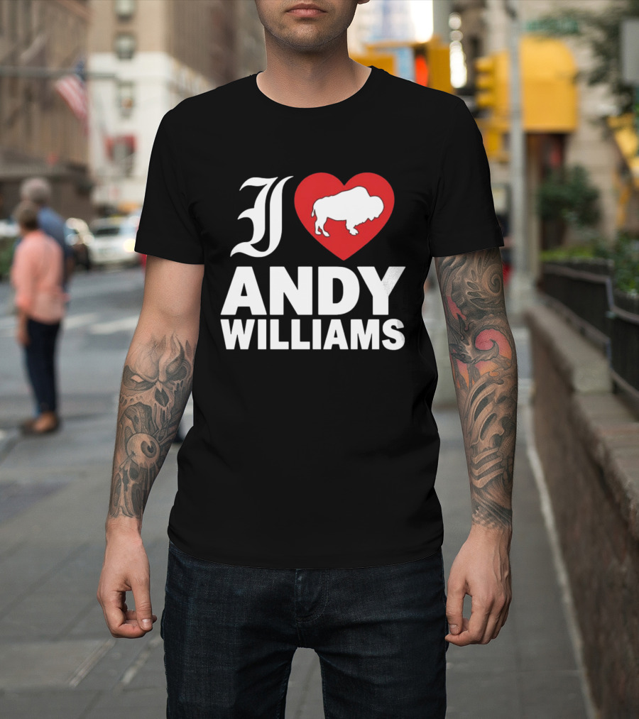 Andy Williams 2026 I Heart Buffalo T-Shirt