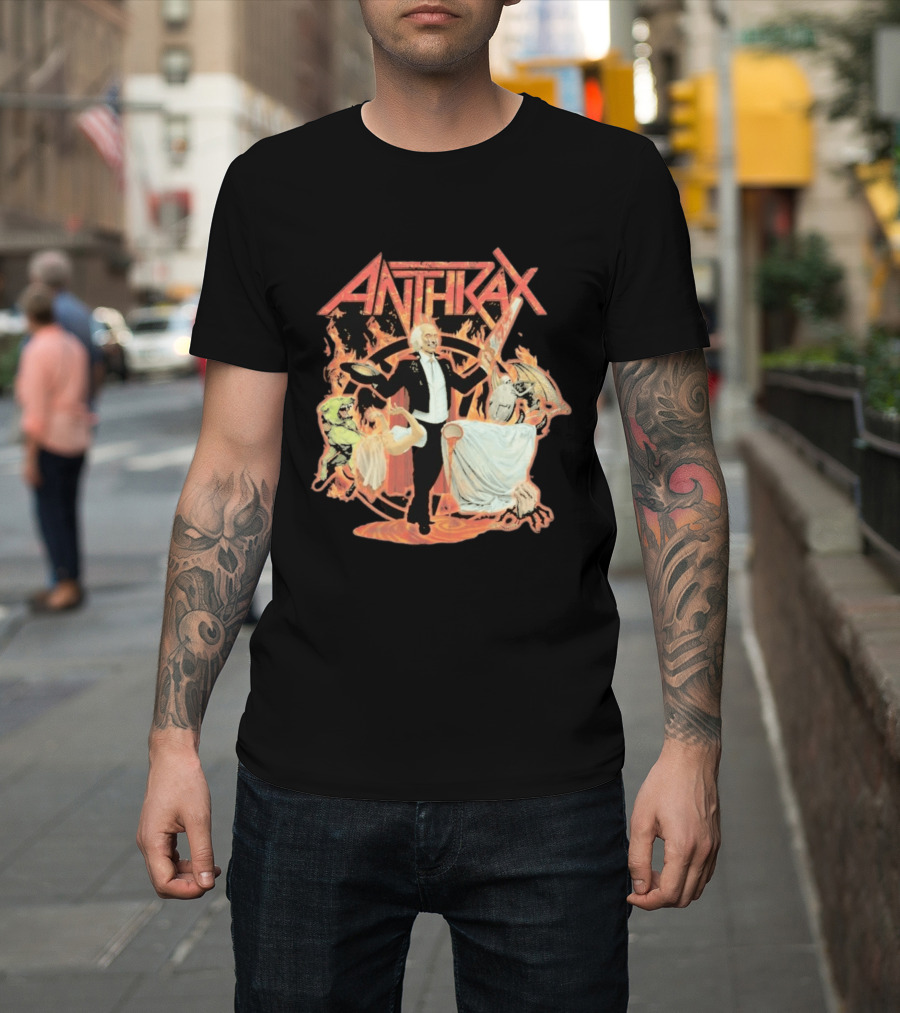 Anthrax North America 2026 Tour Cursum Perficio Fiery Album T-Shirt