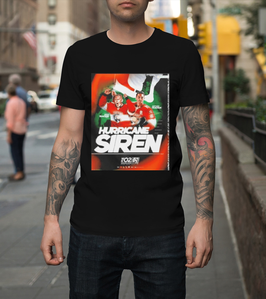 Hurricane Siren Brady And Matthew Tkachuk WK02 Event Panthers Hockey Thursday Night T-Shirt