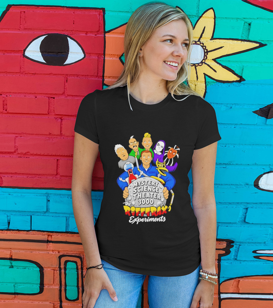 Mystery Science Theater 3000 RiffTrax Experiments With Iconic Robots And Characters T-Shirt