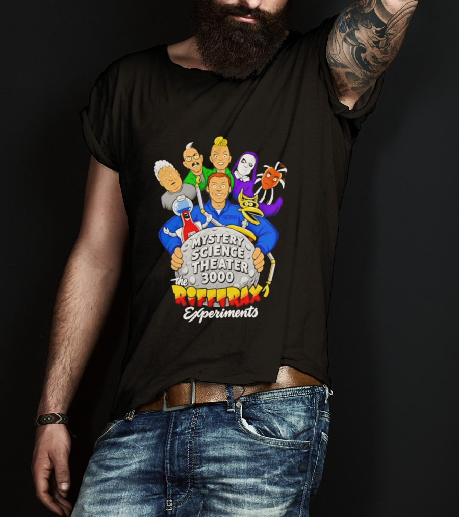 Mystery Science Theater 3000 RiffTrax Experiments With Iconic Robots And Characters T-Shirt