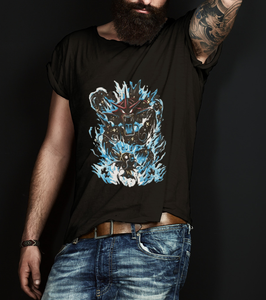 Gyarados And Magikarp Pokemon Evolution Deep Sea Water Power Splash Fan Favorite T-Shirt