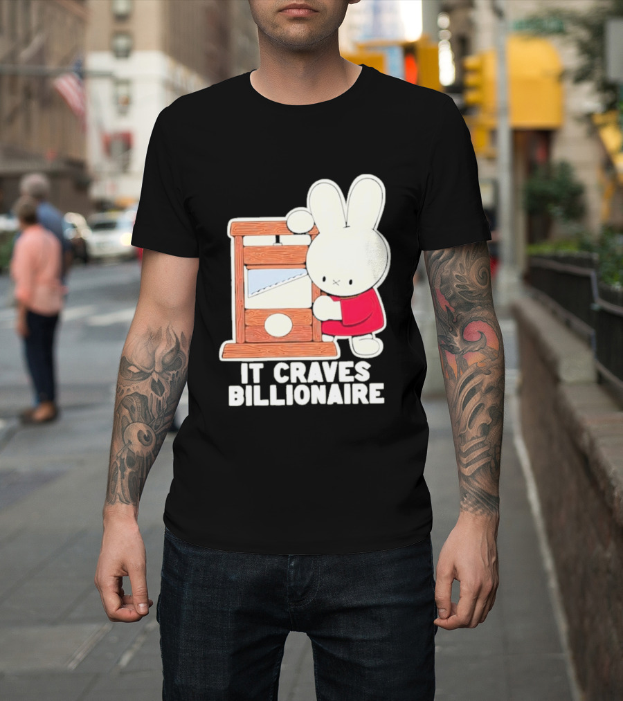 Villionaire Rabbit It Craves Billionaire Guillotine Red T-Shirt