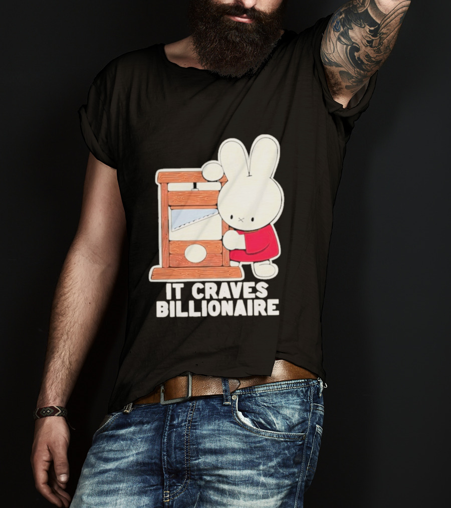 Villionaire Rabbit It Craves Billionaire Guillotine Red T-Shirt