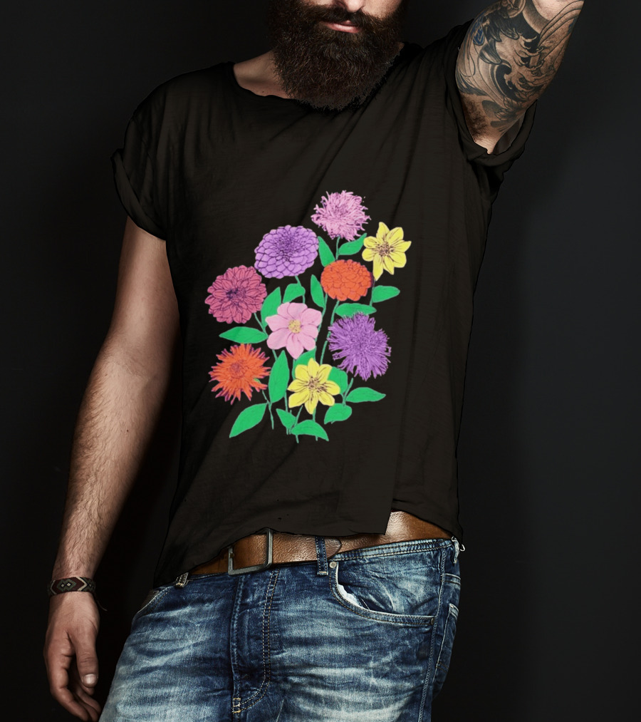 Jane Colby Colorful Floral Arrangement T-Shirt