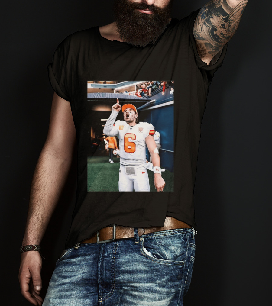 Baker Mayfield Tampa Bay Buccaneers NFL Quarterback Action Number 6 T-Shirt