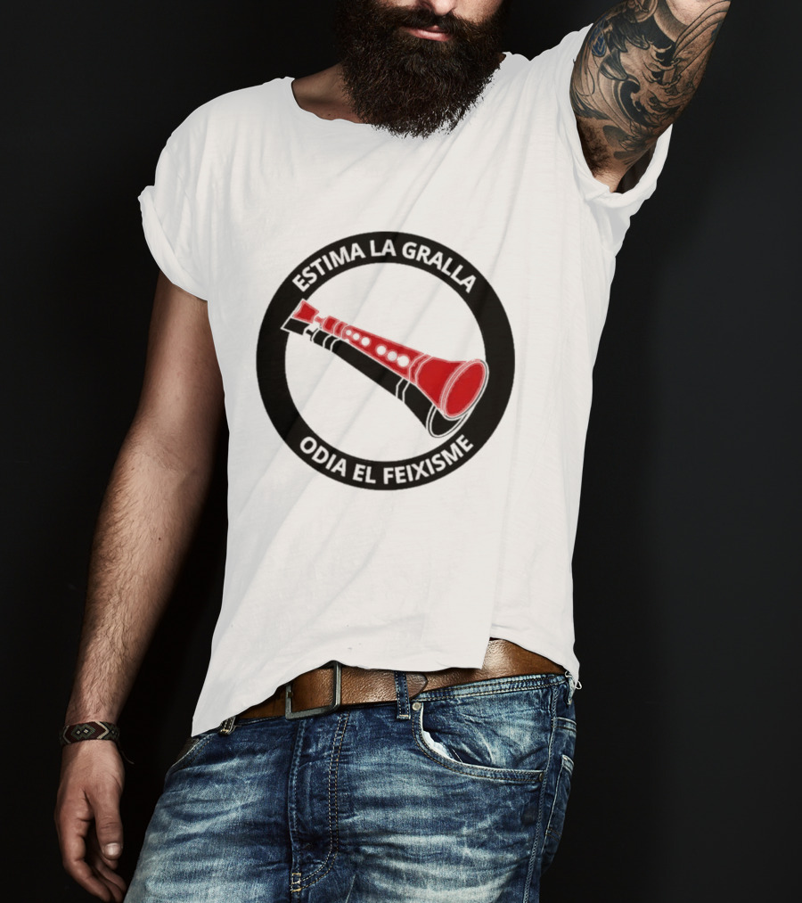 Estima La Gralla Odia El Feixisme Red Gralla T-Shirt