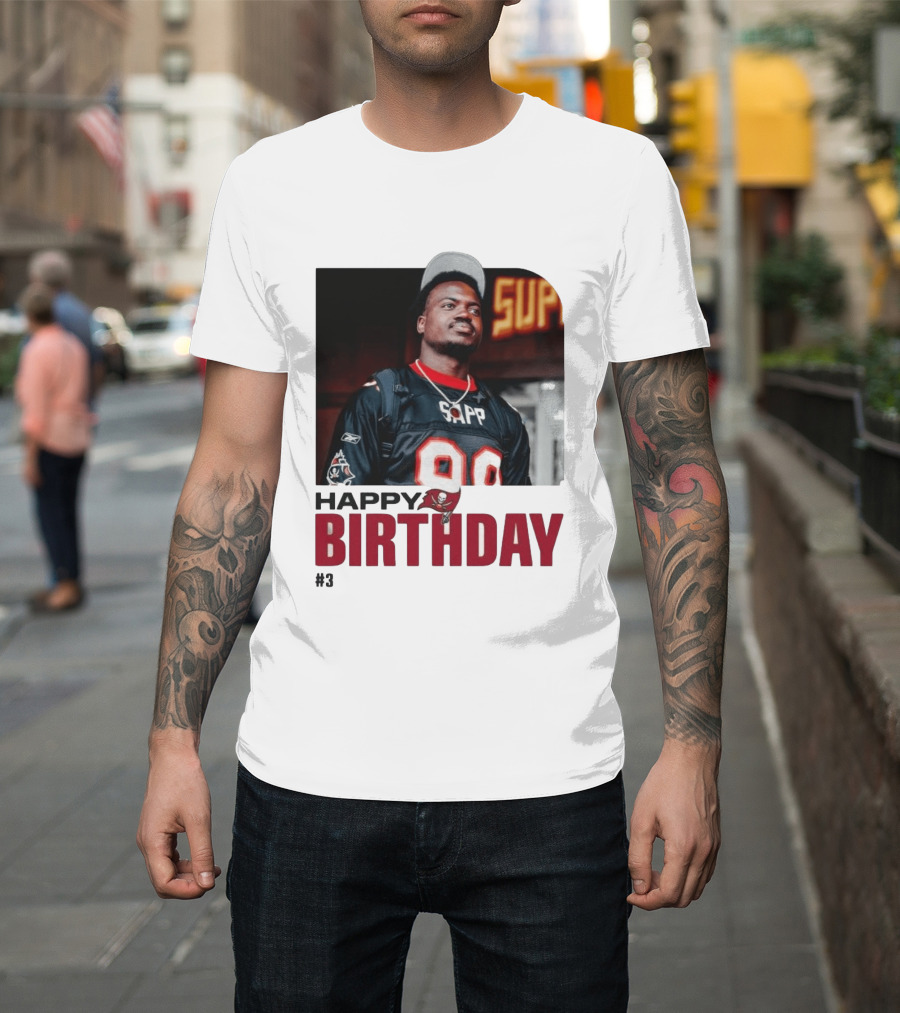 Happy Birthday Rueben Jr. Sapp Jersey #3 Football T-Shirt